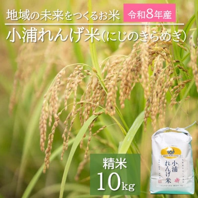 2026年産(令和8年産)新米!小浦れんげ米(にじのきらめき)【精白米】 10kg