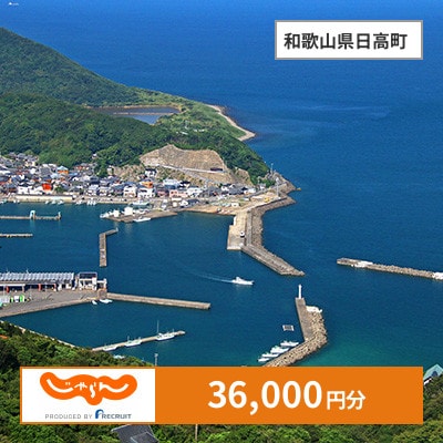 【じゃらんふるさと納税クーポン】 和歌山県日高町でつかえる36,000円 クーポン