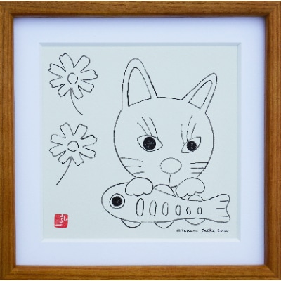 愛しいペットの『組み木絵&額装イラスト』
