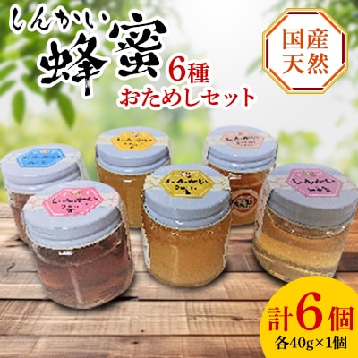 国産天然　しんかい蜂蜜　6種類おためしセット