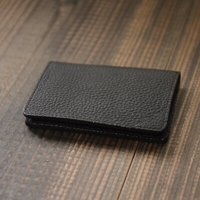 ドイツ製高級革カードケース　ブラック