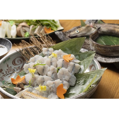 淡路産鱧(はも)の贅沢鱧(はも)しゃぶセット　〆の蓮根麺付　(2～3人前)〈冷凍〉