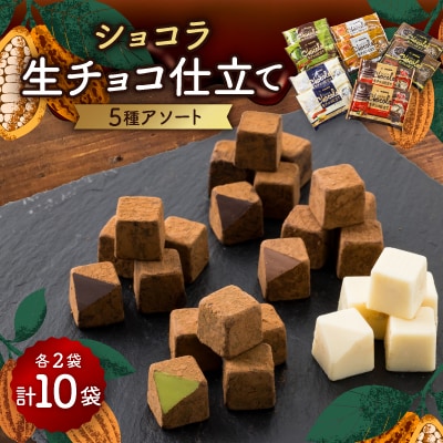 ショコラ生チョコ仕立てシリーズ　5種類のアソートパック
