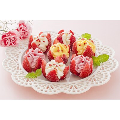 【父の日限定】博多あまおう　花いちごのアイス　F-A-D7R