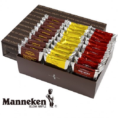 【冬季限定】マネケン ベルギーワッフル 30個入ギフトセット 3種入り(T30-PChWG)