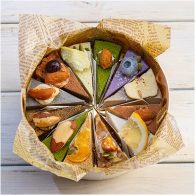 ヴィーガン対応 ロースイーツ 12種食べ比べセット (準グランプリ受賞・卵乳小麦砂糖不使用)