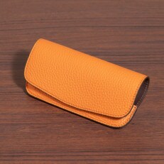 シュリンク模様の型押しを施した牛革二つ折り財布(パープル) | お礼品 シュリンク模様の型押しを施した牛革二つ折り財布(パープル) | お礼品