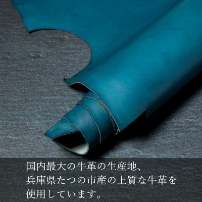 HEDGE 国産本革の二つ折り財布 染料染めオイルレザー「ビゾンテ」を使用したメンズデザイン