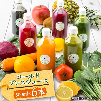 コールドプレスジュース1デイクレンズラージサイズ(500ml×6本)冷蔵品
