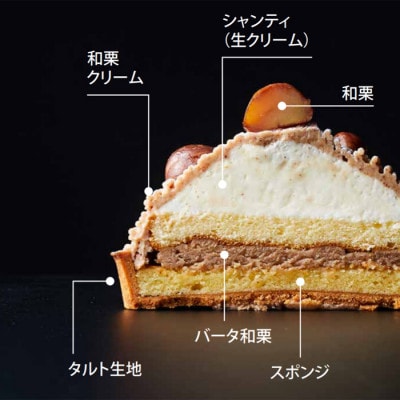 アンリ・シャルパンティエ監修　和栗のモンブランタルト 1ホール(12cm・2~3名様)