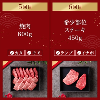 【毎月定期便】和牛セレブの神戸牛定期便「ビジネスクラス」全6回