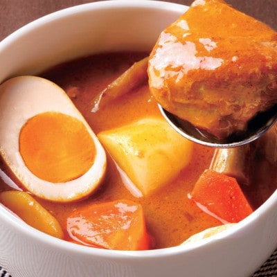 兵庫の恵みと園田学園大学のコラボ商品!「百日どりが恋におちる魅惑の和風スープカレー」　2個セット