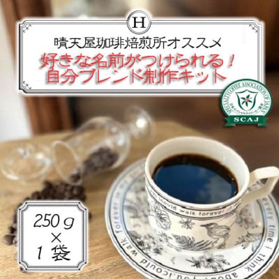 好きな名前がつけられる!自分ブレンド制作キット　250g×1袋