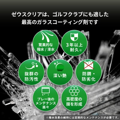 ゴルフクラブ用ガラスコーティング剤 スポンジ塗布タイプ 10ml