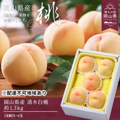 【2025年 先行受付】 清水白桃 約1.3kg 5～6玉 岡山県産  [No.5735-0694]