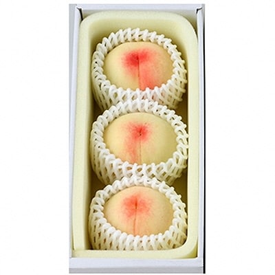 岡山の 白桃 大玉3玉(晩生種)(1玉約300g) 岡山県産 [No.5735-0772]