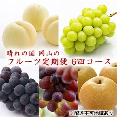 [2023年先行受付]晴れの国岡山の フルーツ 定期便 6回コース [No.5735-1474] | ふるさと納税のお礼品