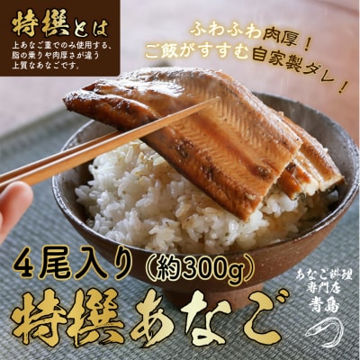 あなご 料理専門店の～ふっくら肉厚～ 特撰【 焼きあなご 4尾入 】 [No.5735-1718]
