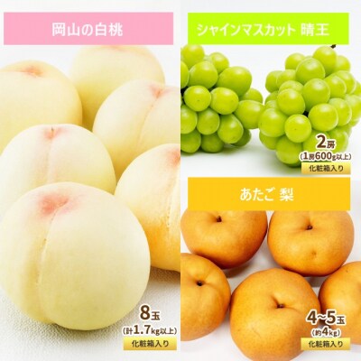 【2026年先行受付】フルーツ王国 岡山 ベストセレクト 3回コース  [No.5735-1732]