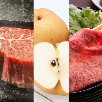 晴れの国 おかやま の 旬のフルーツと A5等級 黒毛 和牛 5回定期便[No.5735-1762]