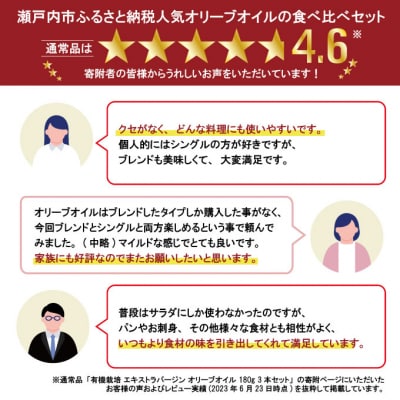 御歳暮 有機栽培 エキストラバージン オリーブオイル 180g3本セット[No.5735-1839]