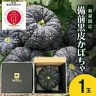 【数量限定】備前黒皮かぼちゃ (1玉)  岡山県 [No.5735-2076]