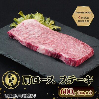 奈義和牛 肩 ロースステーキ 600g (300g×2)  岡山 [No.5735-3271]