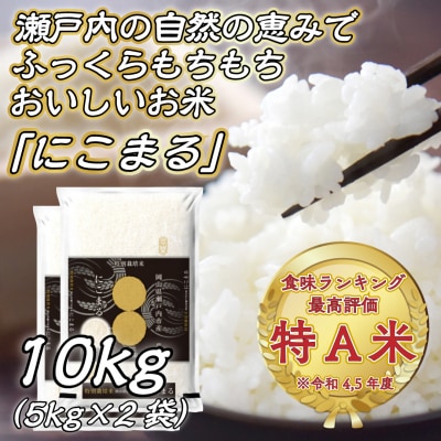 令和7年産 にこまる 精米  (5kg×2袋)  特別栽培米 岡山 [No.5735-3326]