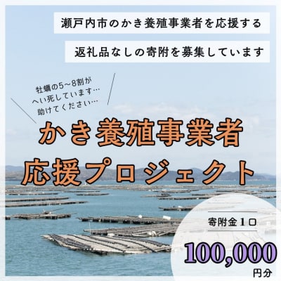 【返礼品なし】かき養殖事業者応援プロジェクト(1口100,000円分)[No.5735-3489]