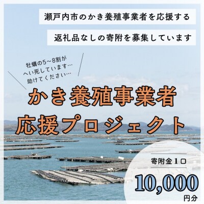 【返礼品なし】かき養殖事業者応援プロジェクト(1口10,000円分)[No.5735-3490]