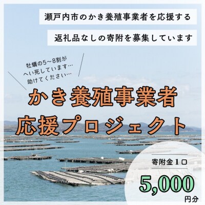 【返礼品なし】かき養殖事業者応援プロジェクト(1口5,000円分)[No.5735-3491]