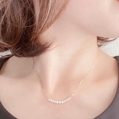 MADE IN KOFU]K18 D0.5ct ダイヤラインネックレス TI-586 | 山梨