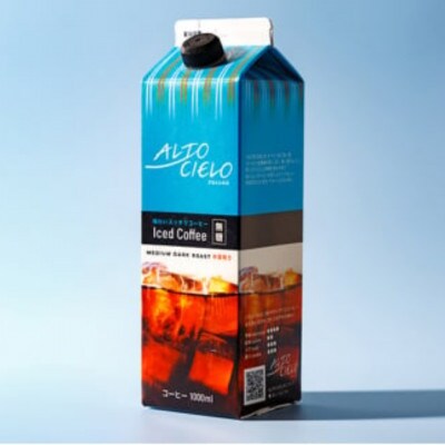 ALTO CIELO Iced Coffee 無糖 1000ml 1ケース(6本入り)