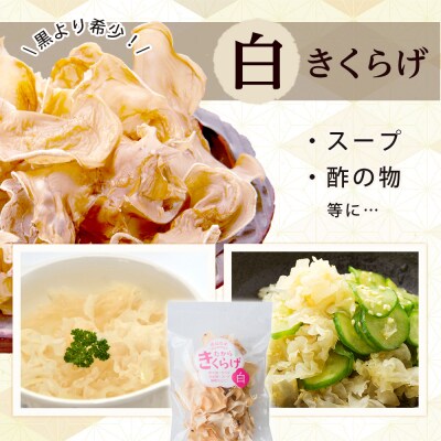 国産乾燥きくらげ 白　30g×4個【FJ007】