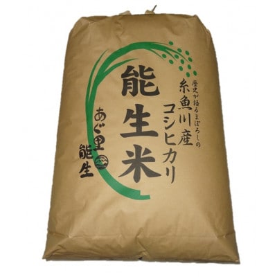 令和5年産 能生米コシヒカリ 玄米30kg | 新潟県糸魚川市