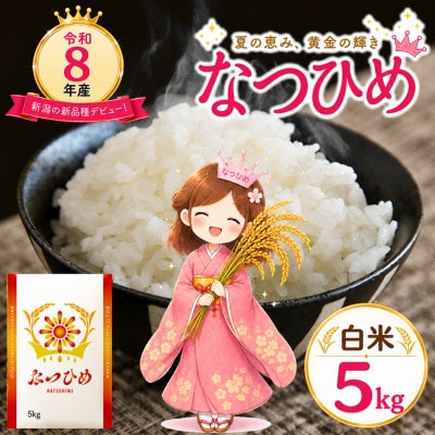 【令和8年産】新潟県糸魚川市能生谷産 なつひめ 　精米　5kg 新潟の新品種