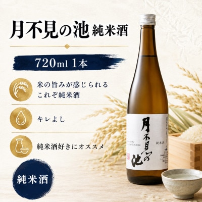 糸魚川地酒 月不見の池 純米酒　720ml×1本