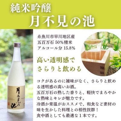 月不見の池 純米吟醸・純米酒 720ml×各1本 計2本 飲み比べセット