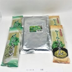 【セット品】ケール入りパスタ2個・ケール入りうどん2個・ケールペースト500g1パック