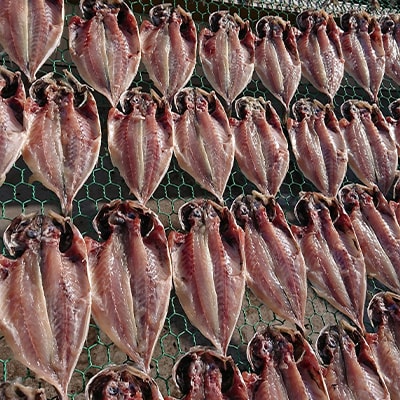 魚栄の金目鯛塩干しとあじひらき3枚セット