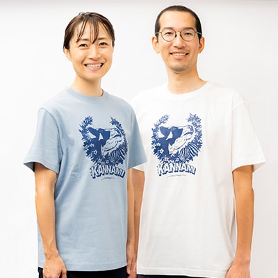 「HIROTTON×函南コラボTシャツ【ペア】」(白・Sサイズ:青・Sサイズ)