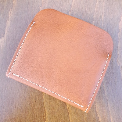 【ハンドメイド】やわら革サコッシュ+やわら革財布　セット(ブラウン×ブラウン)