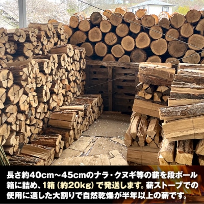 【配送・薪ストーブ用】薪(ナラ・クヌギ等)約20kg