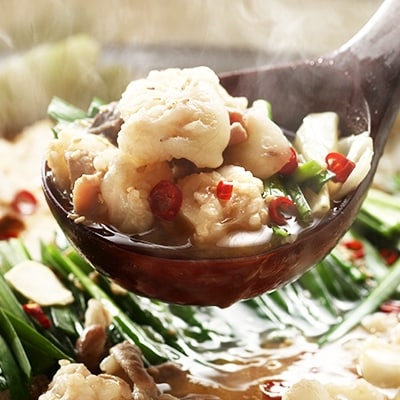 【12/21ご入金分まで年内発送】博多若杉 牛もつ鍋(4～5人前)&明太子セット