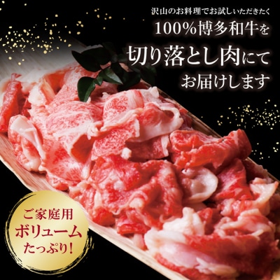 【訳あり】博多和牛　切り落とし1kg (500g×2パック)