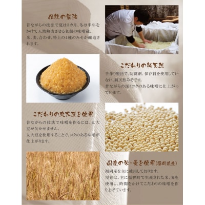 小西みそ 4種食べ比べセット袋入(各800g)