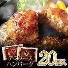 どっちのハンバーグ!?デミグラスソース20個セット