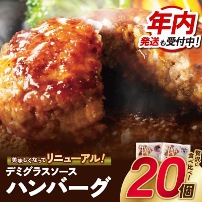 【12/21ご入金分まで年内発送】どっちのハンバーグ!?デミグラスソース20個セット