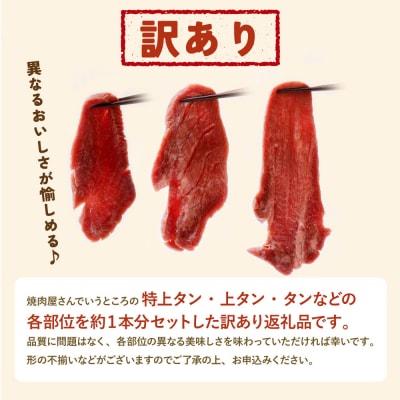 【訳あり】厚切り 牛タンステーキ 塩レモン(600g)