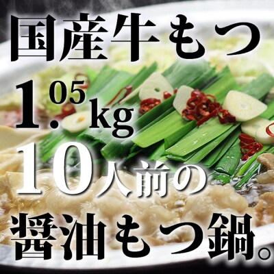 おどろきっちん  【訳あり】もつ鍋(醤油)10人前